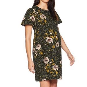 Maternity Flutter Sleeve Swing floral Dress
